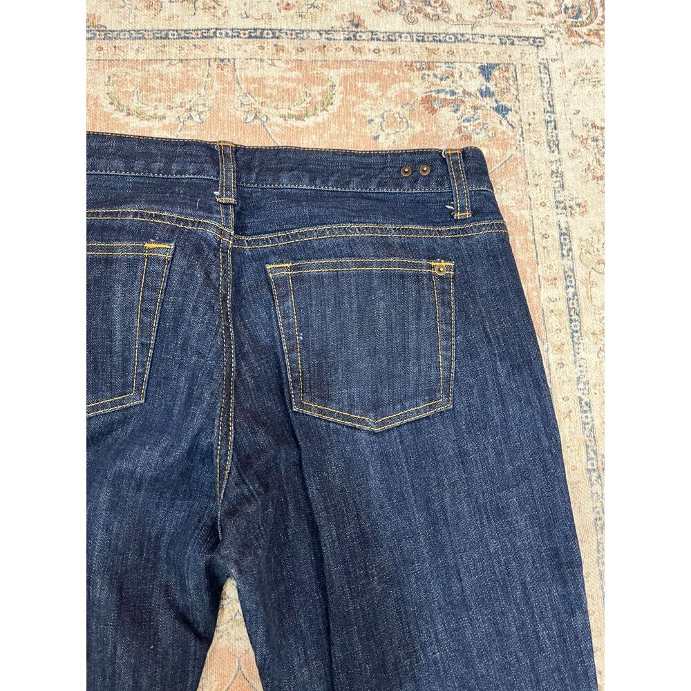 CAbi Women's Straight Leg Jeans - Dark Indigo Blue - Picture 12 of 13
